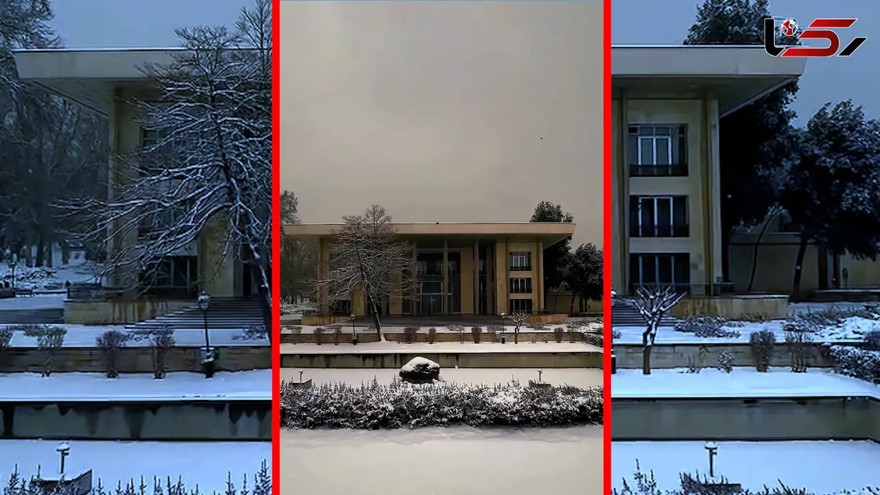 فیلم جلوه زمستانی کاخ نیاوران در تهران
