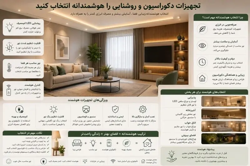 تجهیزات دکوراسیون و روشنایی