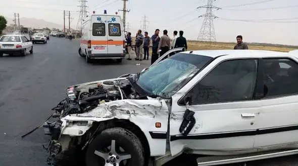 تصادف مرگبار در اهواز با یک کشته و 4 زخمی + عکس
