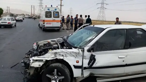 تصادف مرگبار در اهواز با یک کشته و 4 زخمی + عکس