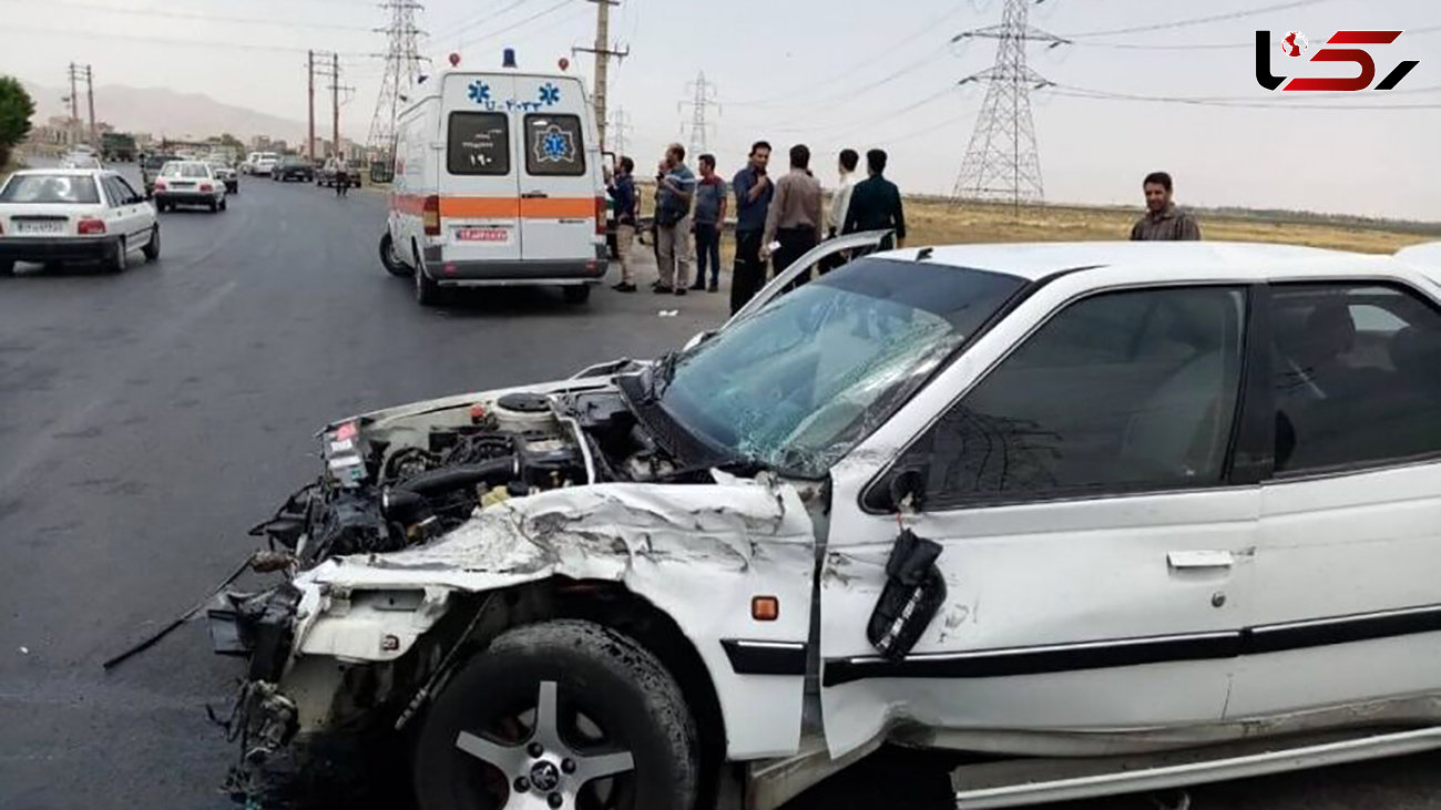 تصادف مرگبار در اهواز با یک کشته و 4 زخمی + عکس