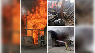 آتش سوزی هولناک یک کارگاه در رباط کریم / 4 کارگر و آتش نشان سوختند