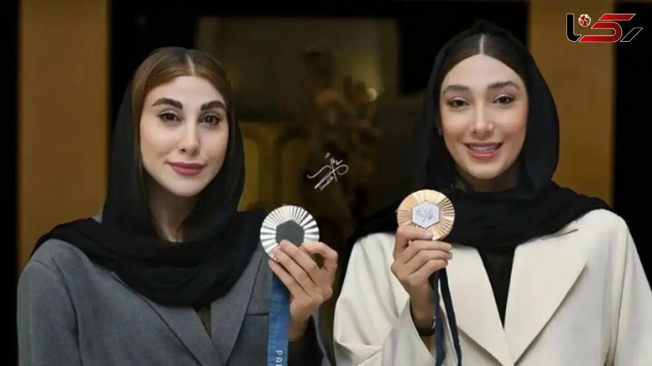 عکس/ حضور پرانرژی امین حیایی در مراسم بزرگداشت مبینا نعمت زاده و ناهید کیانی مدال آوران  المپیکی