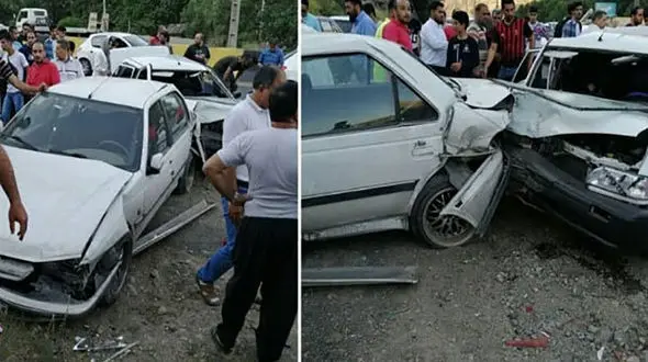 مرگ فجیع 3 نفر در پراید له شده! / در گیلان رخ داد + عکس