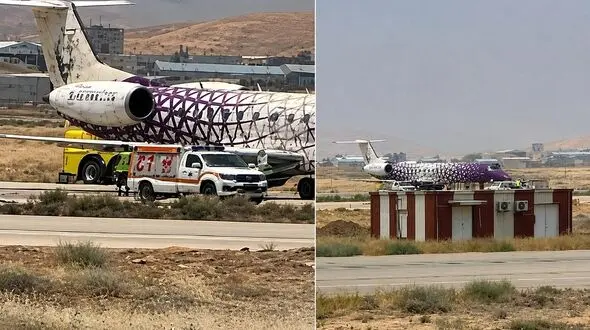 خروج هواپیمای مسافربری از باند هنگام فرود در فرودگاه شیراز
