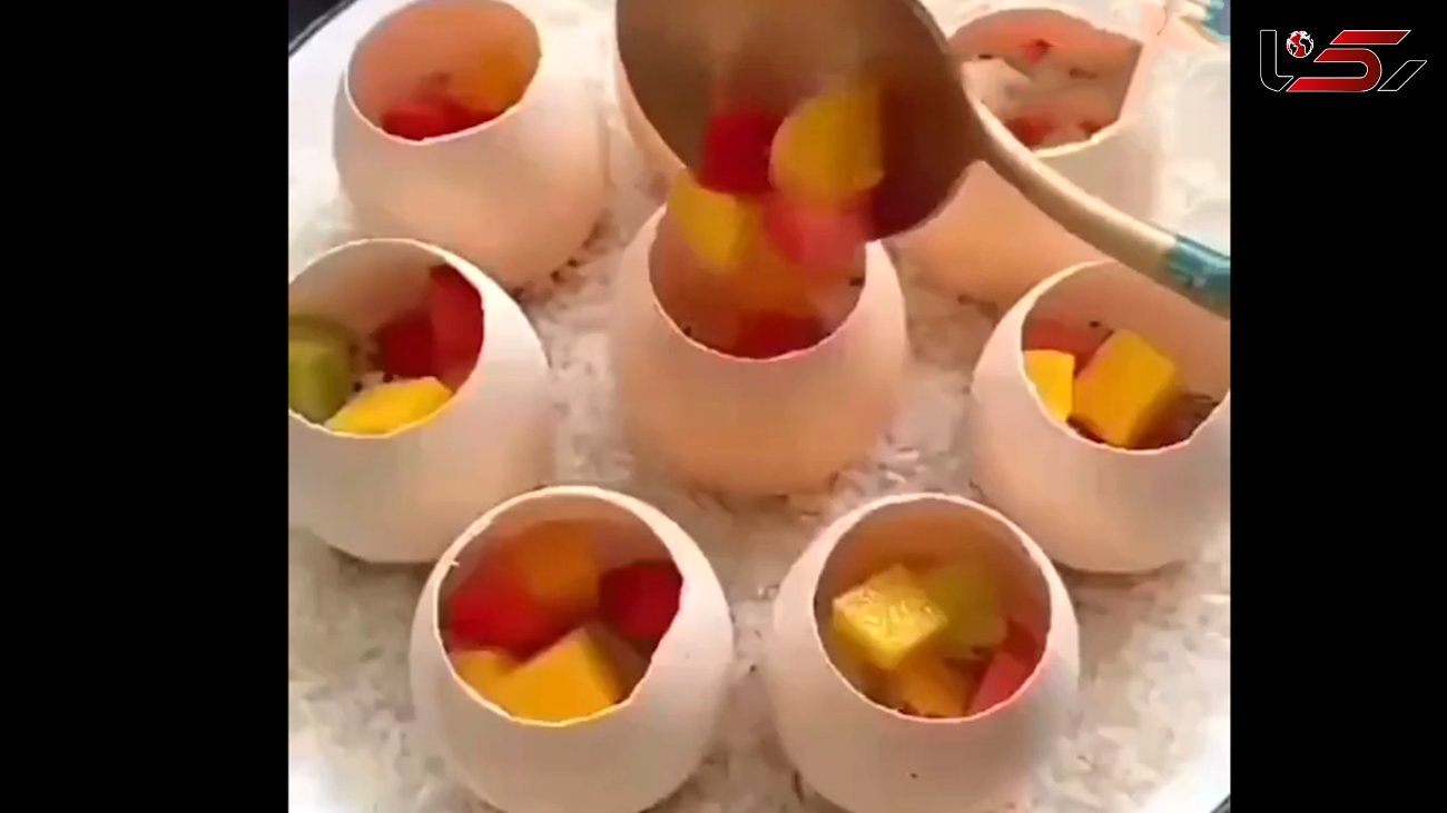 ژله تخم مرغی مناسب برای مهمانی های عید + فیلم