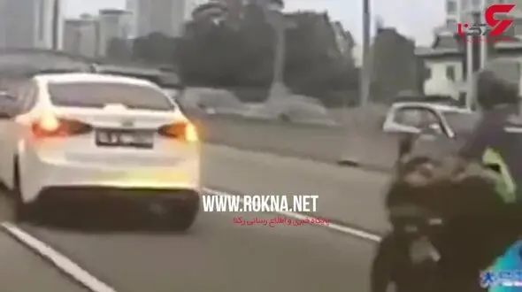 این صحنه واقعی است ! / وقوع تصادفی وحشتناک، عاقبت توقف ناگهانی در بزرگراه + فیلم 