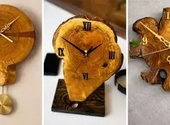 جدیدترین ساعت های دیواری چوبی برای آشپزخانه های مدرن