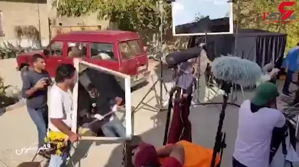 رونمایی از پشت صحنه "قصر شیرین" با بازی حامد بهداد+فیلم