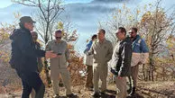 حضور میدانی معاونان سازمان حفاظت محیط زیست در عملیات اطفای حریق جنگل الیت