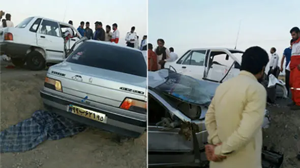 ۵ کشته ومجروح در سانحه رانندگی محور زابل+تصاویر 