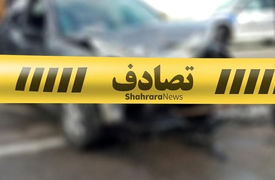 فیلم دلخراش از مرگ دختر 7 ساله در تصادف اتوبوس با چند خودرو در اسلامشهر