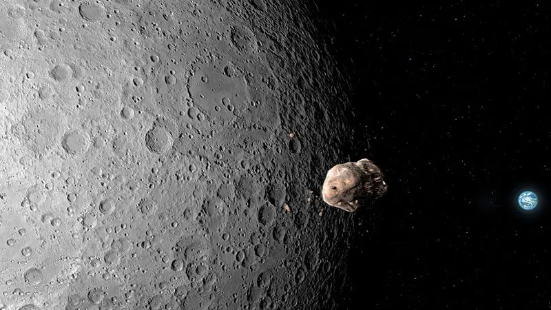 An asteroid could hit the moon1