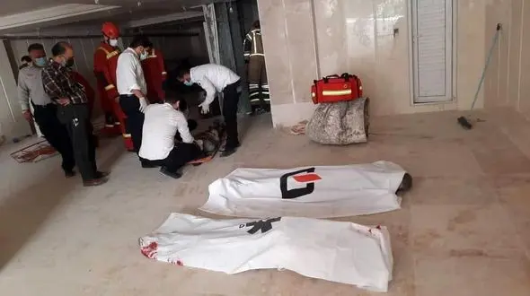 سقوط مرگبار 3 مرد تهرانی از آسانسور + عکس جنازه ها در صحنه حادثه