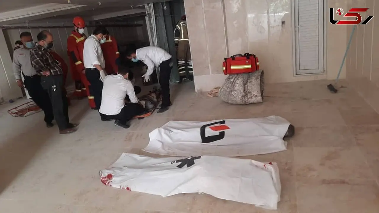 سقوط مرگبار 3 مرد تهرانی از آسانسور + عکس جنازه ها در صحنه حادثه