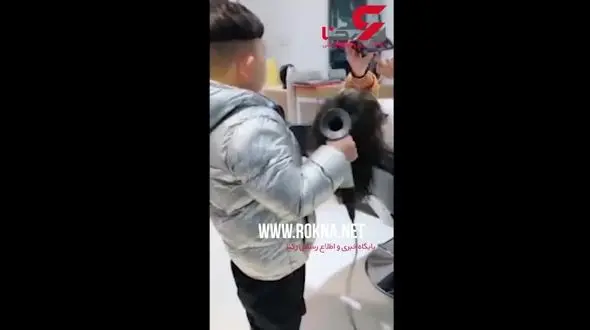 اداره یک آرایشگاه زنانه به دست پسر 6 ساله !+فیلم