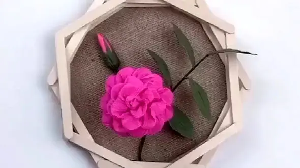 ساخت تابلو با چوب بستنی + فیلم