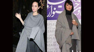 شباهت عجیب لباس بازیگر زن به لباس آنجلینا جولی در جشنواره فیلم فجر +عکس 