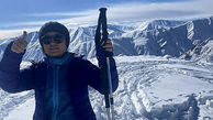  کوهنوردی گلاره عباسی در برف + عکس 