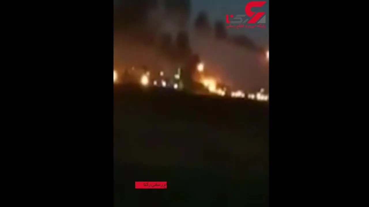 آتش سوزی بزرگ در عربستان سعودی + فیلم
