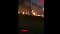 آتش سوزی بزرگ در عربستان سعودی + فیلم