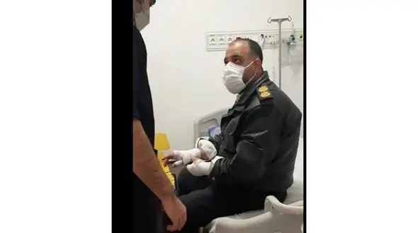 سوختن پلیس تهرانی در یک صحنه قهرمانانه + عکس ها 