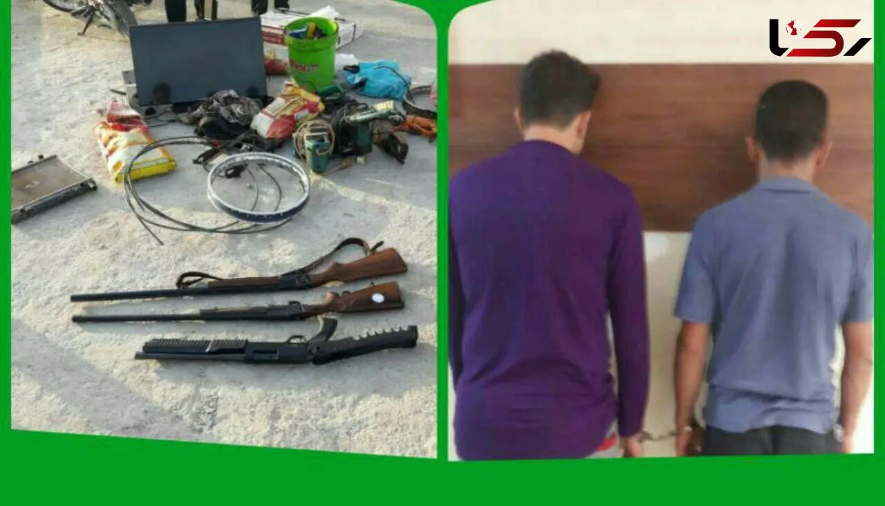 پلیس به پرسه های خطرناک این 2 جوان مسلح در آبادان پایان داد+ عکس