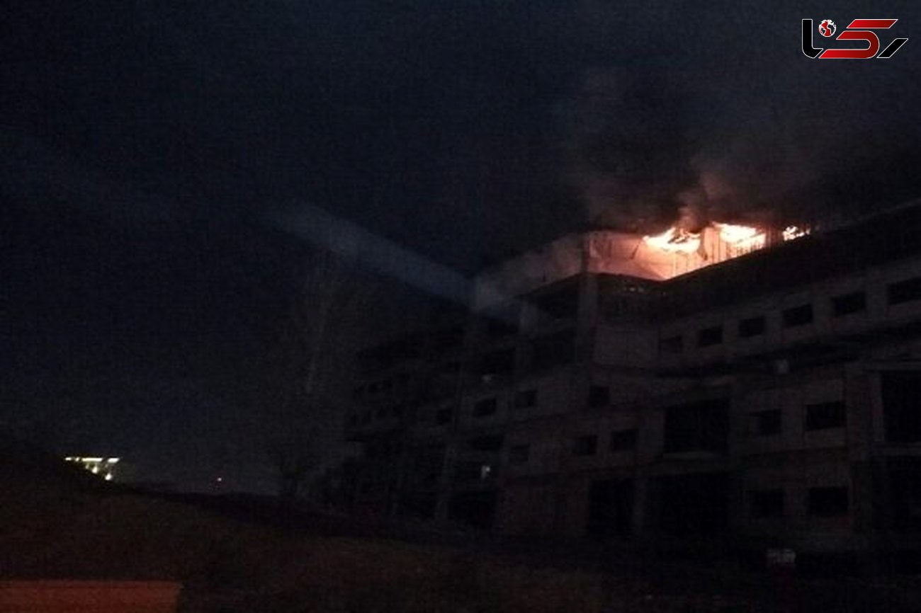 آتش سوزی در بیمارستان در دست احداث ارومیه مهار شد