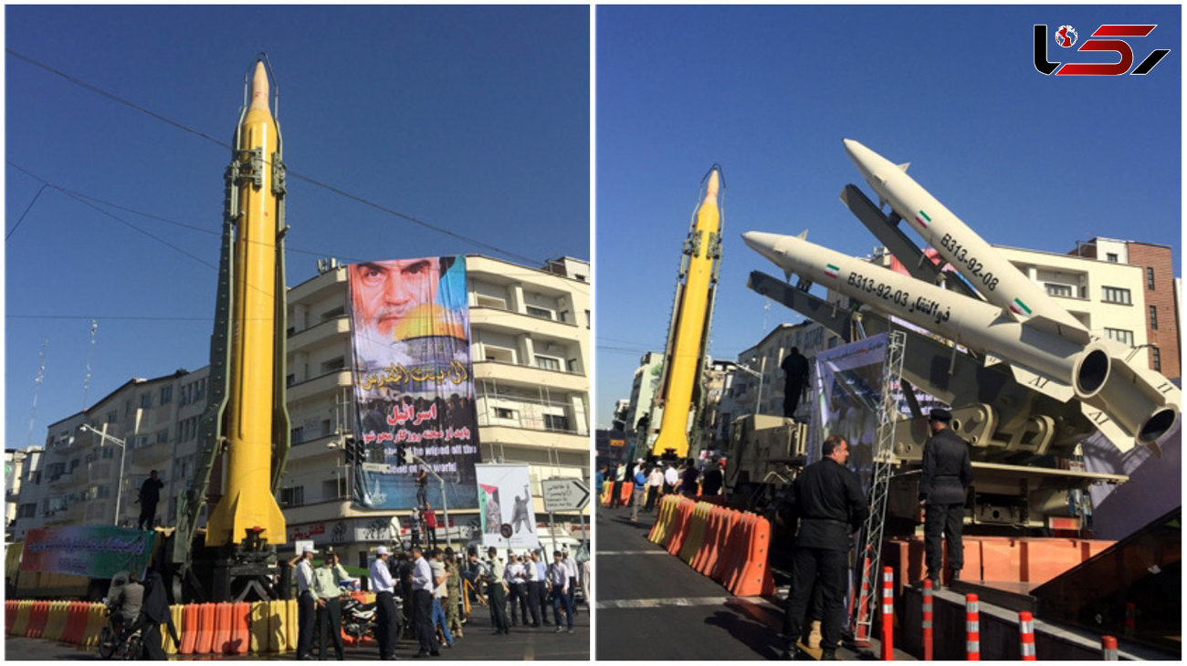 نمایش موشک‌های بالستیک سپاه در راهپیمایی روز قدس + عکس