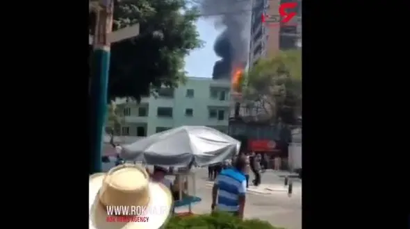 انفجار و ریزش هولناک ساختمان در مکزیک + فیلم 