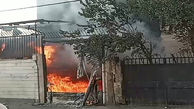 آتش‌سوزی ساختمان  ۲2طبقه در خیابان شهید بروجردی تهران