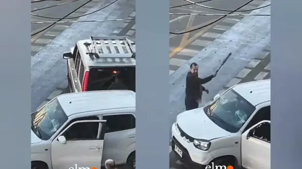 دو راننده با خودرو به جان هم افتادند! + فیلم درگیری عجیب خیابانی