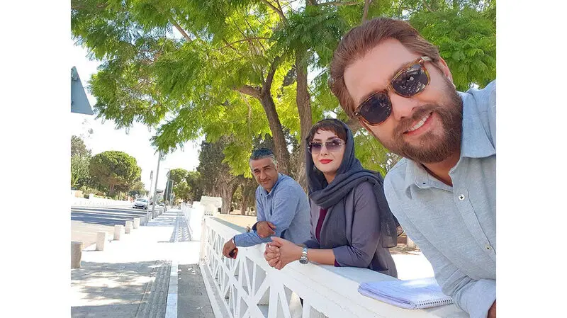 بهرام رادان و هانیه توسلی به همراه پژمان جمشیدی 