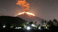 فوران کوه آتشفشانی "آگونگ" اندونزی