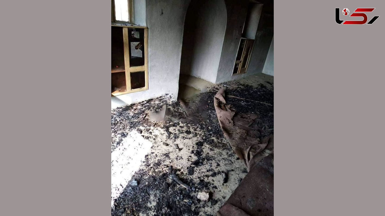آتش زدن یک مسجد توسط گروه افغان+ عکس