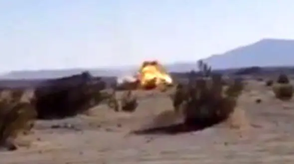 فیلم لحظه سقوط وحشتناک جنگنده آمریکایی 