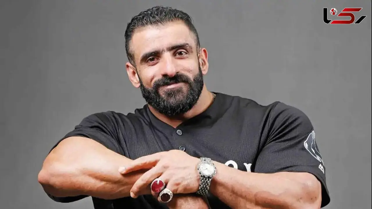 تغییر چهره گرگ پارسی با سِبیل های مشتی ؛ قهرمان بدن سازی با سبیل دسته دارش قابل شناسایی نیست +عکس