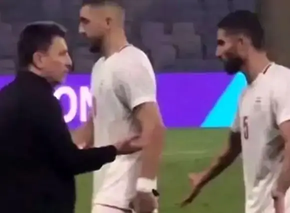 ویدیوی جنجالی از قلعه نویی بعد از باخت به ازبکستان / میلاد کی گفت تو پنالتی بزنی؟