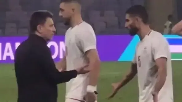 ویدیوی جنجالی از قلعه نویی بعد از باخت به ازبکستان / میلاد کی گفت تو پنالتی بزنی؟