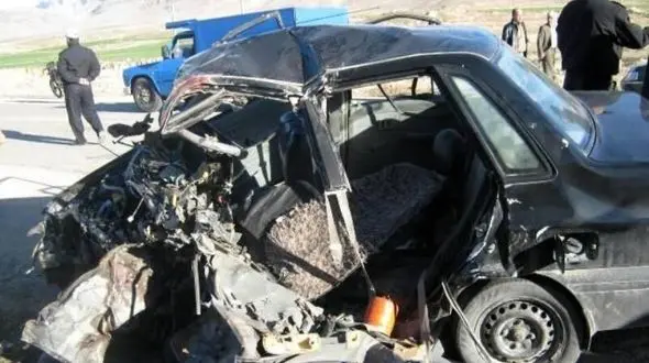 جان باختن استوار یکم نوری در تصادفی در گیلانغرب + عکس