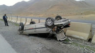 واژگونی پژو در کرمان حادثه آفرید / 9 نفر مصدوم شدند