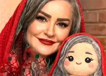 عکس ها / خلاقانه /  بازیگران ایرانی با عروسک هایشان /  از نعیمه نظام دوست و احسان علیخانی تا الناز شاکردوست و جواد عزتی