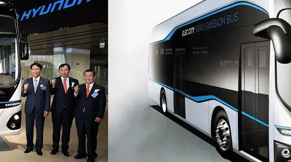 نخستین اتوبوس الکتریکی هیوندای +تصاویر 
