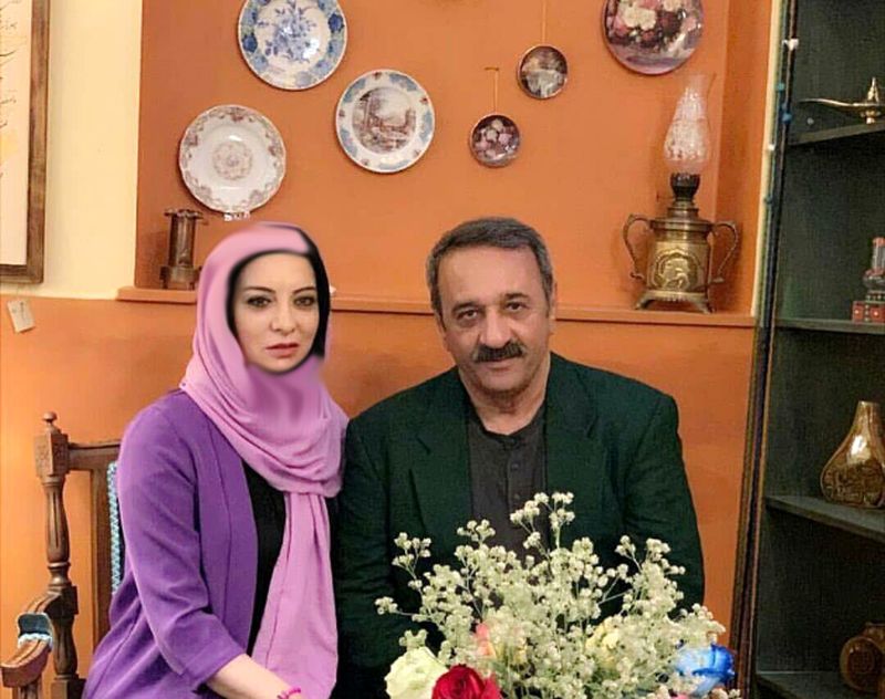  علی اوسیوند و همسرش
