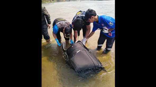  جنازه های تازه عروس و داماد را داخل چمدان جا کردند!  + عکس / تایلند