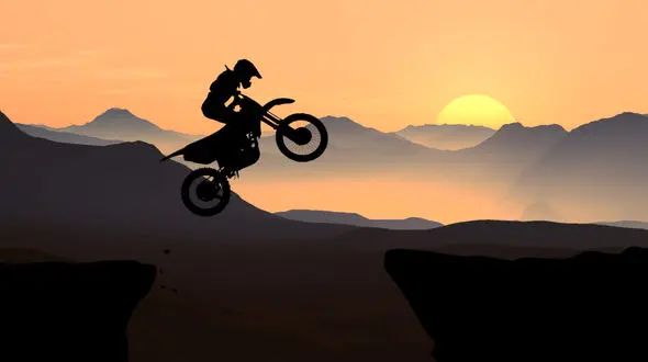 ببینید / مهارت بالای مرد موتور سوار در پرش + فیلم