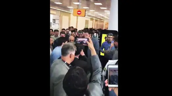 میرسلیم با مترو به نمایشگاه کتاب رفت+ فیلم و عکس