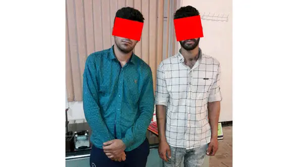 دزدان با ماژیک قرمز یادگاری می نوشتند+عکس