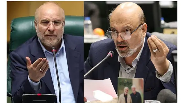 بگومگوی یک نماینده با قالیباف در صحن مجلس / من از طرف هیات رئیسه یک گوسفند قربانی می کنم تا کفاره گناه شما باشد