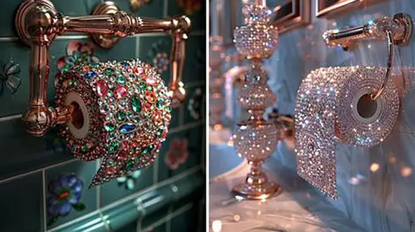 از این دستمال توالت ها جواهر می ریزد + عکس